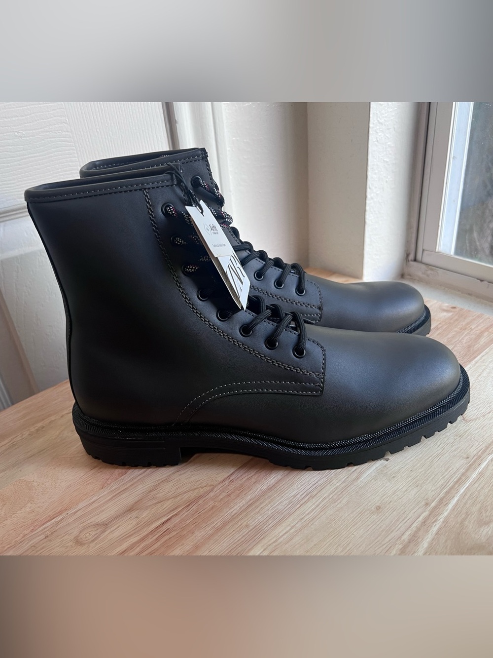 ❗️Zara Men's charcoal grey Lace-Up combat Boots❗️